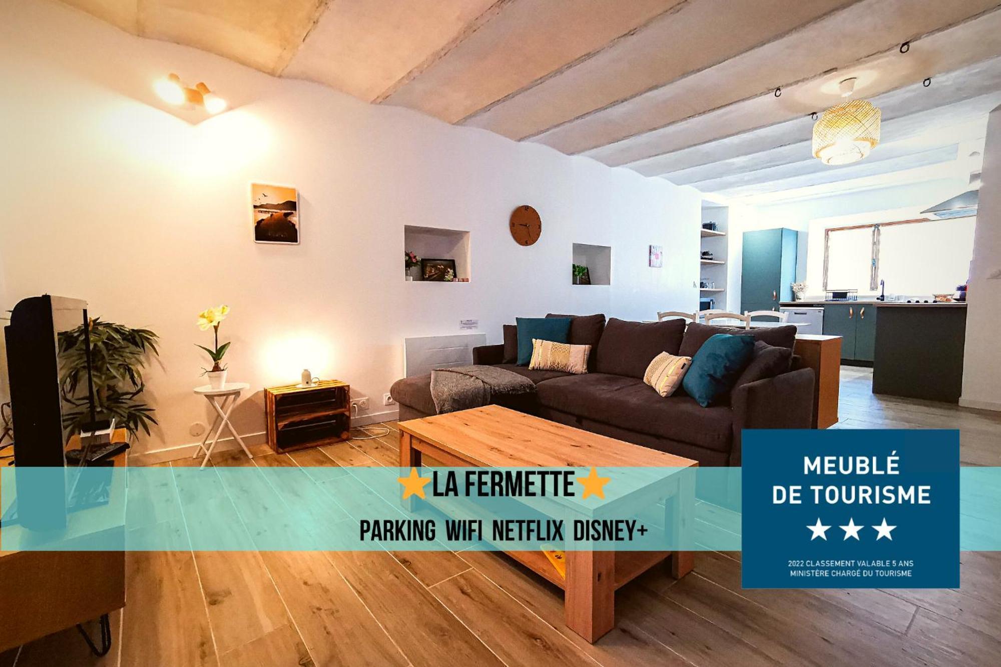 La Fermette - Wifi - Parking - Netflix - Disney+ Apartment *